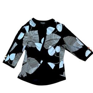 🍂 Frank Lyman Leaf Print Cardigan | Size 18 | Timeless Workwear Essential 🍂